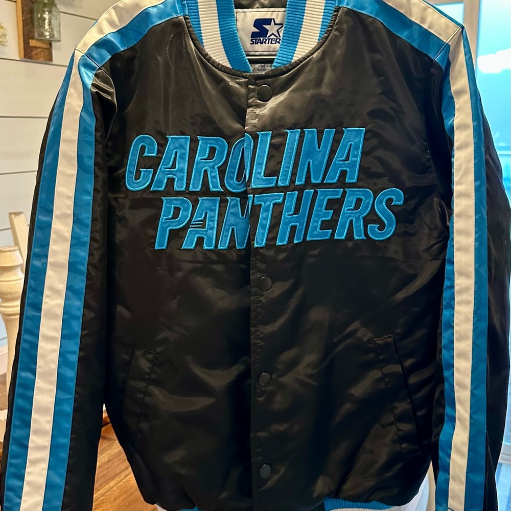 STARTER Black and Blue Bomber Jacket